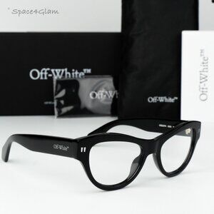 Off-White Women Eyeglasses Black Square OERJ076 STYLE 76 1000 NEW AUTHENTIC